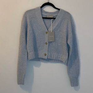 Everlane Alpaca V-neck cropped cardigan